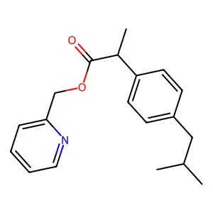 布洛芬吡喃醇 structure
