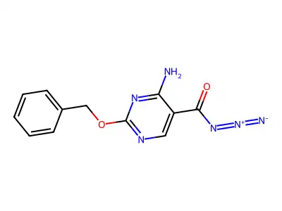 5-Pyrimidinecarbonylazide, 4-amino-2-(phenylmethoxy)- structure
