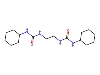 1-Cyclohexyl-3-[2-(cyclohexylcarbamoylamino)ethyl]urea structure