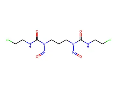 Urea, 1,1'-trimethylenebis(3-(2-chloroethyl)-1-nitroso- structure