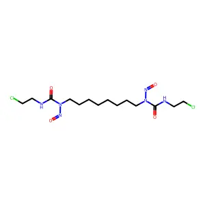 Urea, 1,1'-octamethylenebis(3-(2-chloroethyl)-1-nitroso- structure