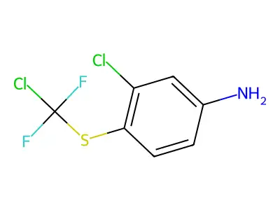 3-Chloro-4-(trifluoromethylthio)aniline structure