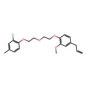 1-{2-[2-(2-Chloro-4-methylphenoxy)ethoxy]ethoxy}-2-methoxy-4-(prop-2-en-1-yl)benzene structure