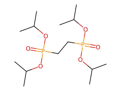 Tetraisopropyl 1,2-ethylenediphosphonate structure