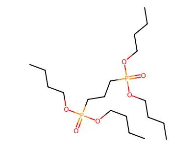 1-[Butoxy(3-dibutoxyphosphorylpropyl)phosphoryl]oxybutane structure