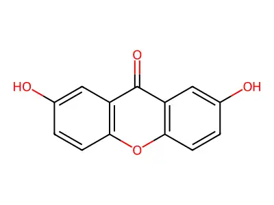 2,7-Dihydroxyxanthen-9-one structure