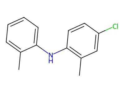 Benzenamine, 4-chloro-2-methyl-N-(2-methylphenyl)- structure