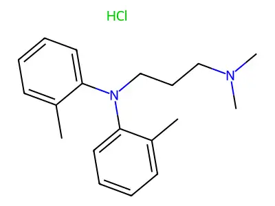 1,3-Propanediamine, N',N'-bis(2-methylphenyl)-N,N-dimethyl-, monohydrochloride structure