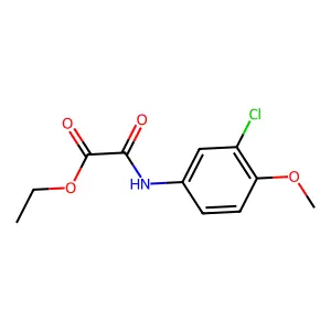 Ethyl [(3-chloro-4-methoxyphenyl)amino](oxo)acetate structure
