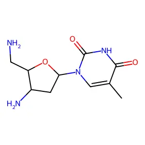 3',5'-Diamino-3',5'-dideoxythymidine structure