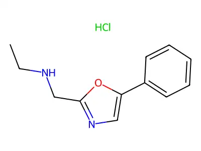 2-Oxazolemethanamine, N-ethyl-5-phenyl-, monohydrochloride structure