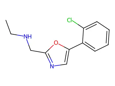 2-Oxazolemethanamine, 5-(2-chlorophenyl)-N-ethyl- structure