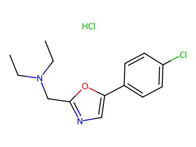 C14H17ClN2O.ClH.1/2H2O structure