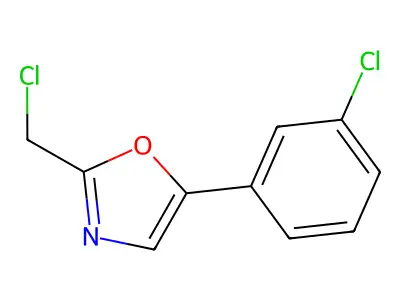 2-(Chloromethyl)-5-(3-chlorophenyl)oxazole structure