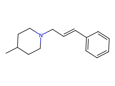 Piperidine, 4-methyl-1-(3-phenyl-2-propenyl)- structure