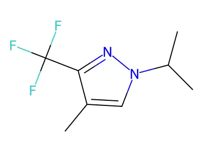 1-isopropyl-4-methyl-3-(trifluoromethyl)-1H-pyrazole structure