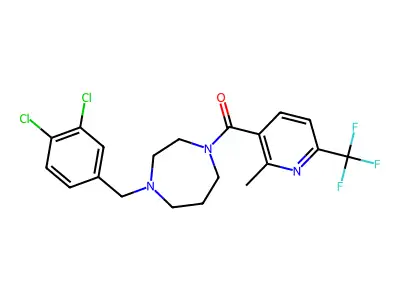 [4-(3,4-Dichlorobenzyl)homopiperazin-1-yl][2-methyl-6-(trifluoromethyl)pyridin-3-yl]methanone structure