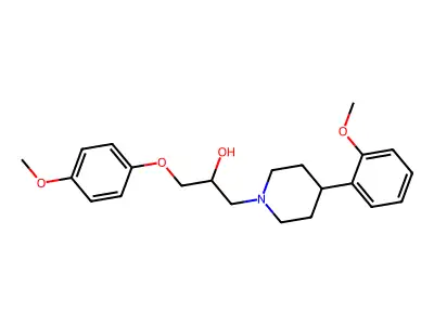 1-(4-Methoxyphenoxy)-3-[4-(2-Methoxyphenyl)Piperidino]Propan-2-Ol structure