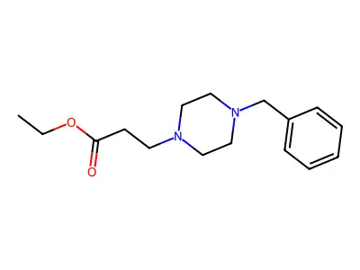 Ethyl 3-(4-benzylpiperazin-1-yl)propanoate structure