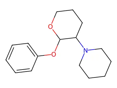 1-(2-Phenoxyoxan-3-yl)piperidine structure