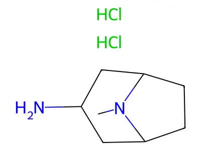 (8-Methyl-8-azoniabicyclo[3.2.1]octan-3-yl)azanium;dichloride structure