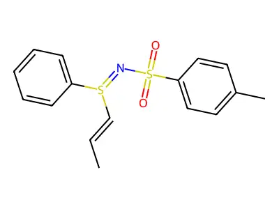 4-methyl-N-[phenyl(prop-1-enyl)-lambda4-sulfanylidene]benzenesulfonamide structure