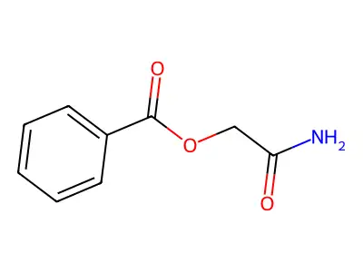 (Aminocarbonyl)methyl benzoate structure