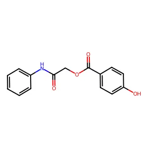 2-Oxo-2-(phenylamino)ethyl 4-hydroxybenzoate structure