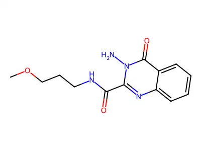 3-amino-N-(3-methoxypropyl)-4-oxoquinazoline-2-carboxamide structure