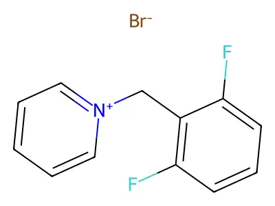 1-(2,6-Difluorobenzyl)pyridinium bromide structure
