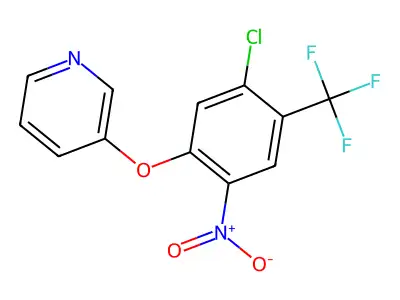 3-[5-Chloro-2-nitro-4-(trifluoromethyl)phenoxy]pyridine structure