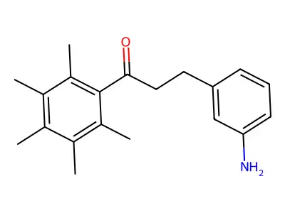 3-(3-Aminophenyl)-1-(2,3,4,5,6-pentamethylphenyl)propan-1-one structure