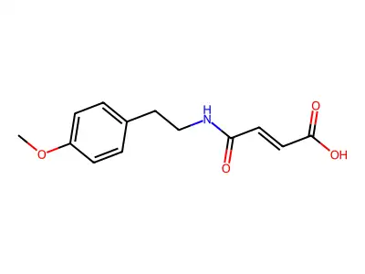 (Z)-4-[2-(4-methoxyphenyl)ethylamino]-4-oxobut-2-enoic acid structure