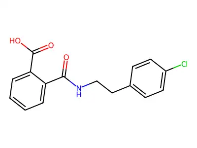 2-[2-(4-chlorophenyl)ethylcarbamoyl]benzoic Acid structure