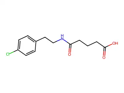 5-[2-(4-Chlorophenyl)ethylamino]-5-oxopentanoic acid structure