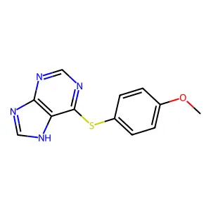 6-(4-methoxyphenyl)sulfanyl-7H-purine structure