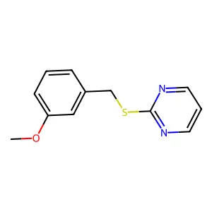 2-[(3-Methoxyphenyl)methylsulfanyl]pyrimidine structure
