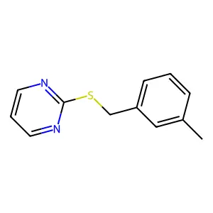2-(m-Tolylmethylsulfanyl)pyrimidine structure