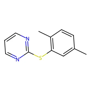 2-(2,5-Dimethylphenyl)sulfanylpyrimidine structure