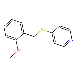4-[(2-Methoxyphenyl)methylsulfanyl]pyridine structure