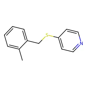 Pyridine, 4-[[(2-methylphenyl)methyl]thio]- structure
