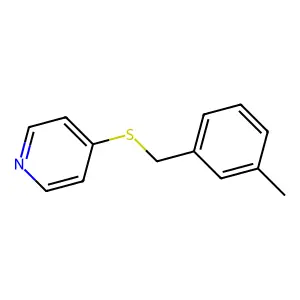 Pyridine, 4-[[(3-methylphenyl)methyl]thio]- structure