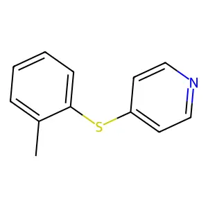 Pyridine, 4-[(2-methylphenyl)thio]- structure