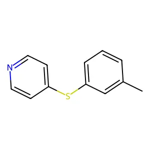 Pyridine, 4-[(3-methylphenyl)thio]- structure