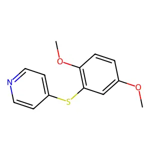 4-(2,5-Dimethoxyphenyl)sulfanylpyridine structure