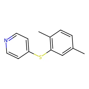 4-(2,5-Dimethylphenyl)sulfanylpyridine structure