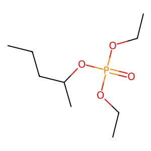 Diethyl pentan-2-yl phosphate structure