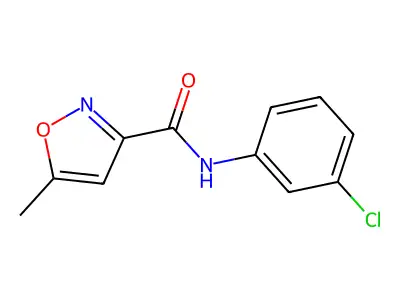 N-(3-chlorophenyl)-5-methyl-1,2-oxazole-3-carboxamide structure