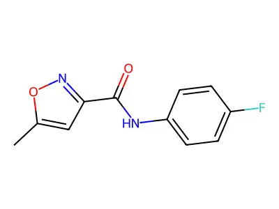 N-(4-fluorophenyl)-5-methyl-1,2-oxazole-3-carboxamide structure