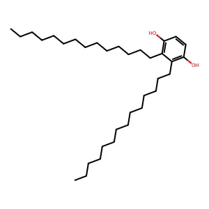 1,4-Benzenediol, ditetradecyl- structure